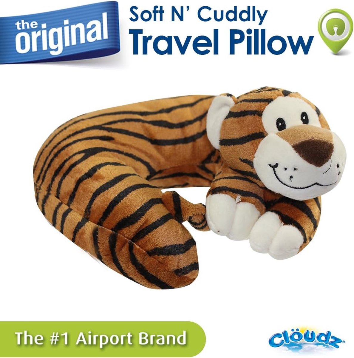 Clöudz plys cloudz plys børne-nakkepude tiger