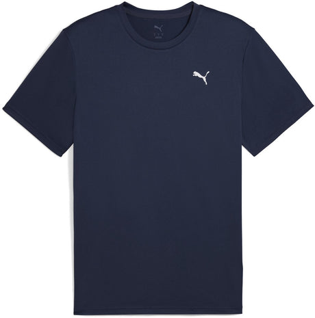 Puma m tad essentials solid kat-t-shirt (lc small cat) sportstrøje til mænd - marineblå- hvid