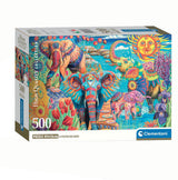 Clementoni puslespil elefanternes karneval, 500 stk.
