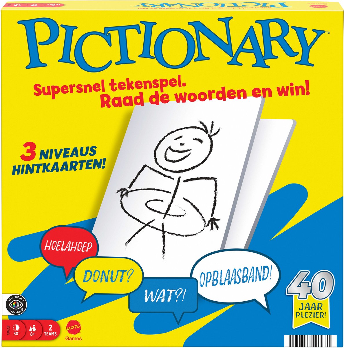 Mattel spil pictionary - brætspil - hollandsk udgave