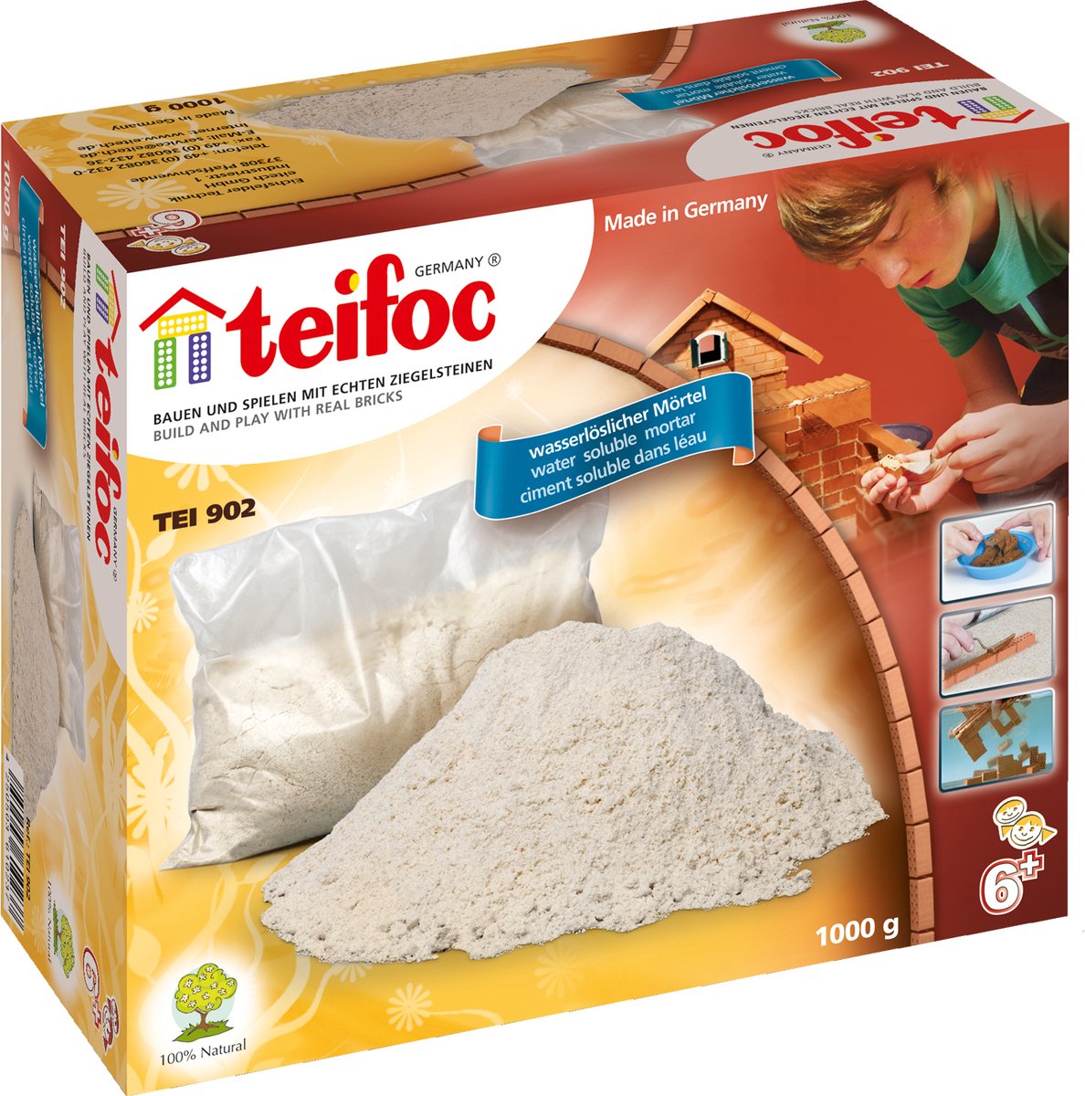 Teifoc ® vandopløselig cementmørtel – 1000 gram