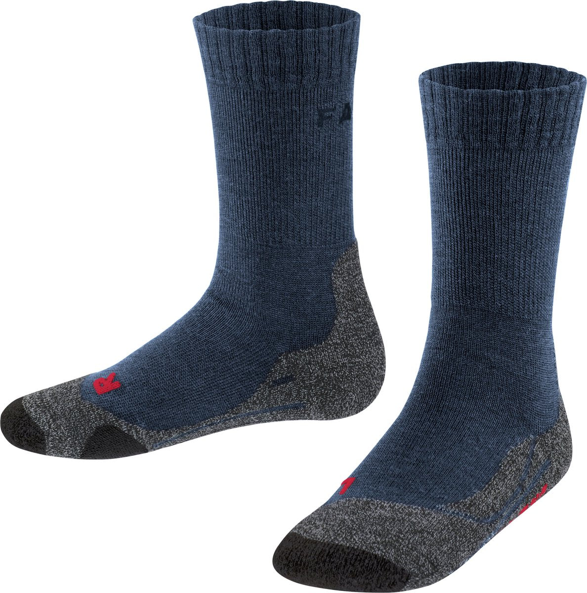 Falke tk2 anti-blister tykt uld funktionsmateriale gåstrømper børn blå - str. 35-38