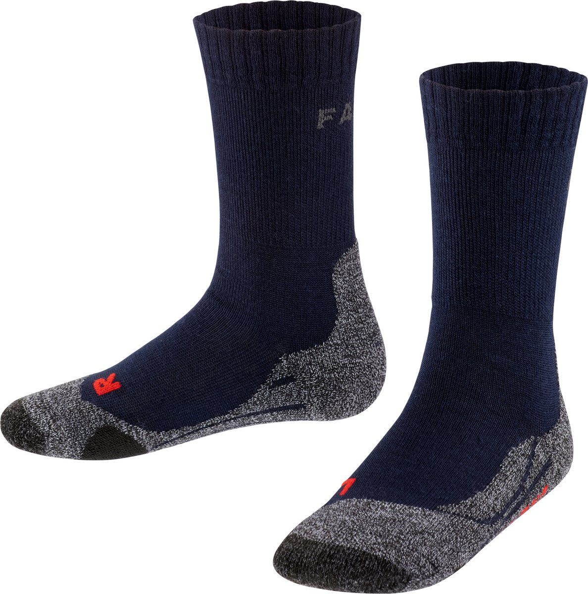 Falke tk2 anti-blister tykt uld funktionsmateriale gåstrømper børn blå - str. 27-30