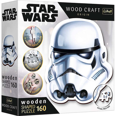 Trefl puslespil star wars stormtrooper hjelm i træ 160 brikker fsc.
