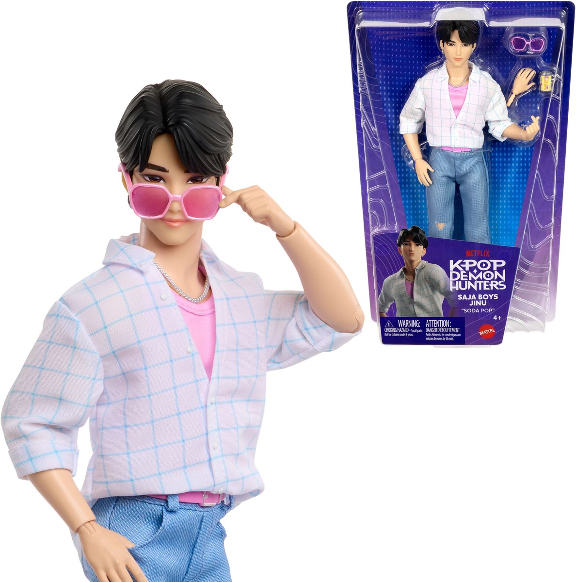 Mattel kpop dæmonjægere saja boys jinu - modedukke