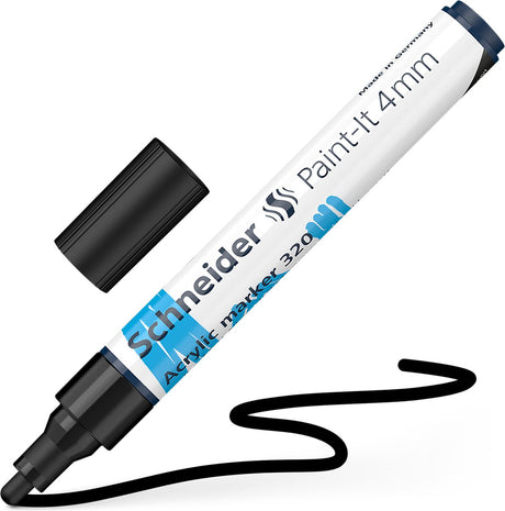 Schneider skriveredskaber schneider akryl tusch - paint-it 320 - 4mm - sort - s-120201
