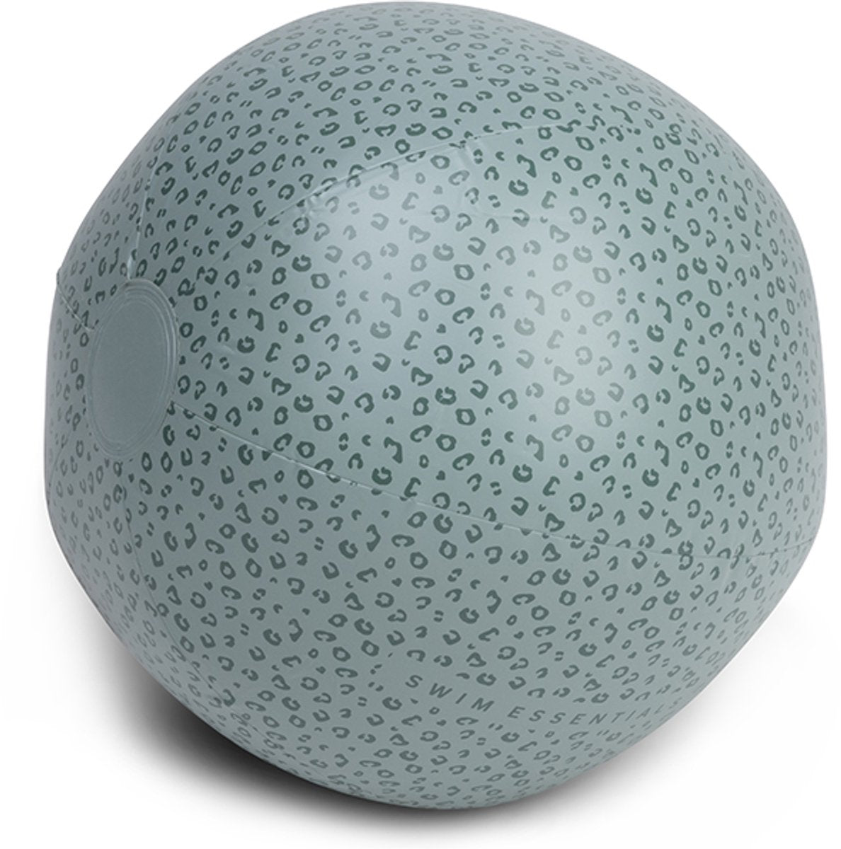 Swim essentials - badebold - 51 cm - grøn - leopardprint - oppustelig bold