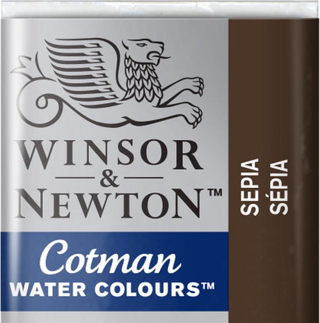 Winsor newton w n cottman akvarel halv pan sepia