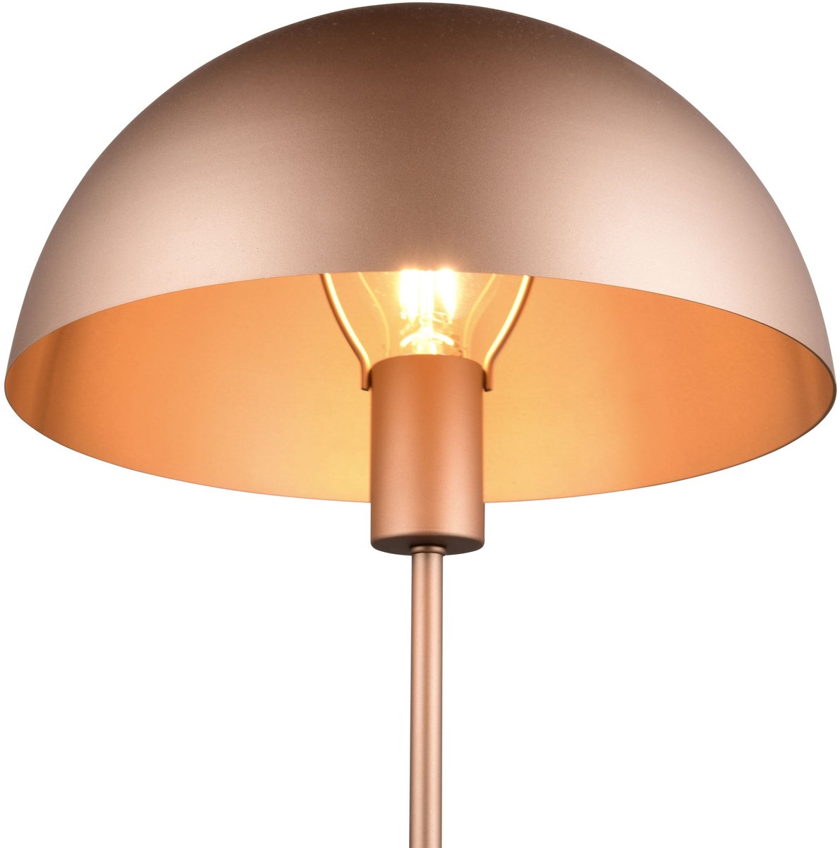 Trio nola - bordlampe - mokka - ekskl. 1x e27 4,9 w - ledningskontakt