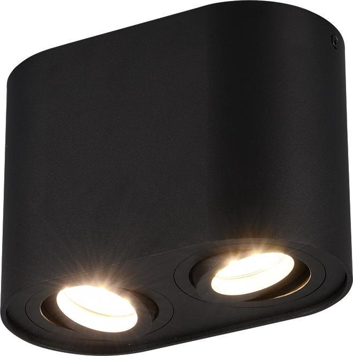 Trio cookie loftslampe - 2xgu10 - metal - mat sort