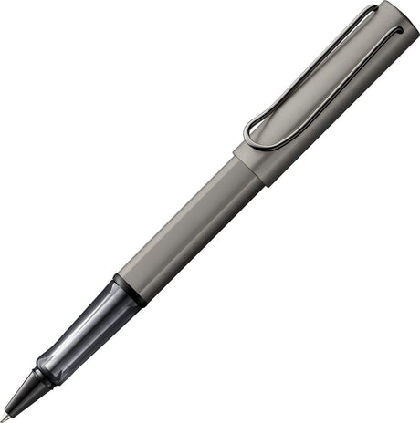 Lamy lx rollerball pen 357 - lavet af aluminium i ruthenium farve - med ædelmetal finish og metal clips, inklusive m 63 rollerball pen refill i m tykkelse sort og gaveemballage