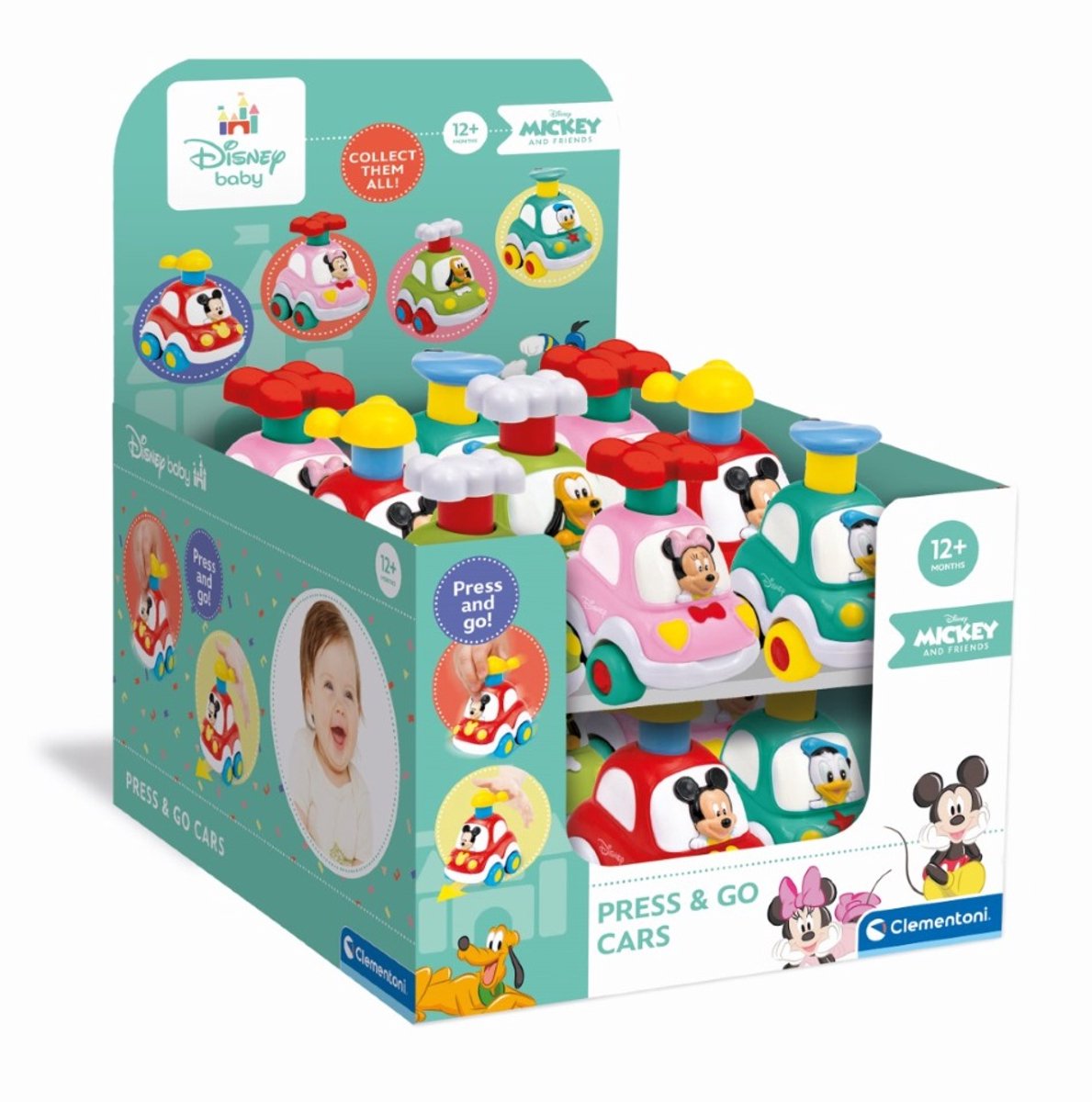 Clementoni Press Go Auto Disney Figur