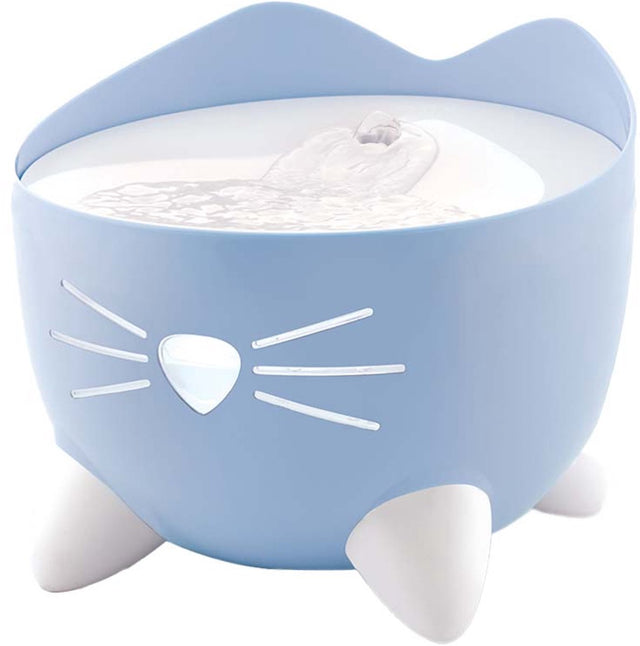 Catit pixi fountain combi kit - kattendrinkbak - blauw wit