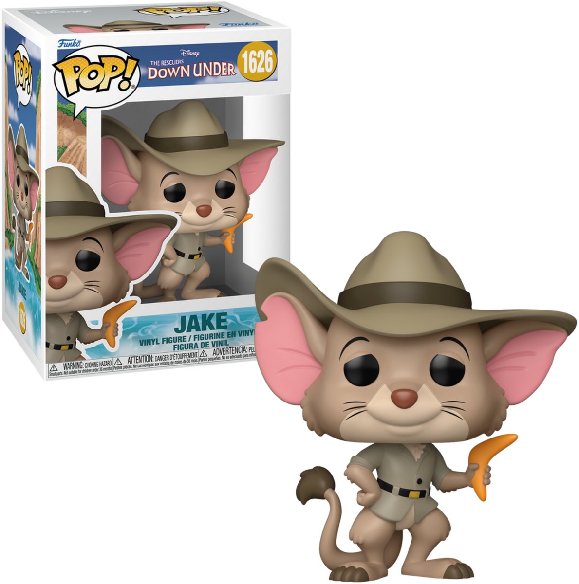 Funko redningsmændene nede under pop! disney vinyl figur jake