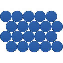 Whiteboard magneter maul 6178135 blå pakke med 20 stk
