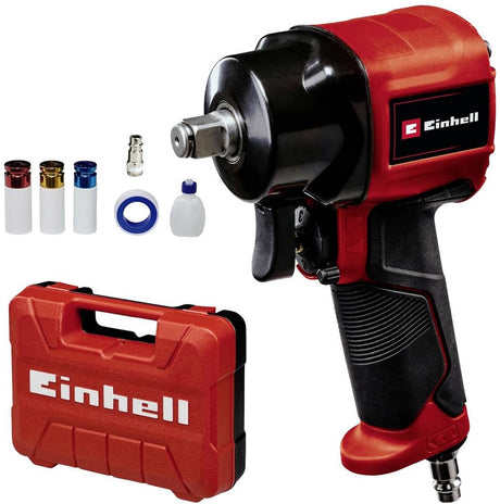 Einhell pneumatisk slagnøgle tc-pw 610 compact - 610 nm - inkl. 3 topnøgler - inkl. transport- og opbevaringskuffert