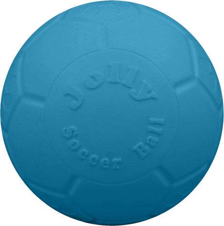 Jolly pets jolly soccer ball – ø10 cm – stevig hondenspeelgoed – apporteerspeelgoed – jollyflex stevig kunststof – drijvend hondenspeeltje – lichtblauw