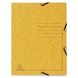 3-klap mappe exacompta 55409e a4 gul