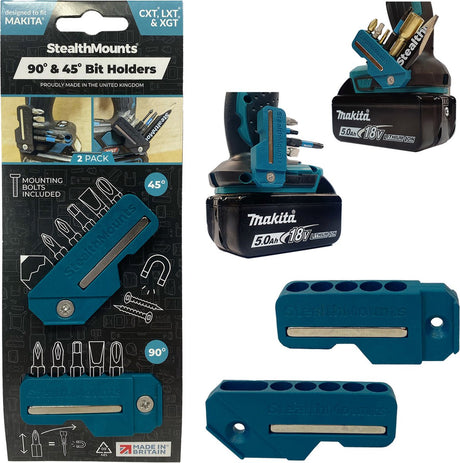 Stealthmounts 4590 bit holder til Makita | blå | 2 stk - bh-mk-4590-blu