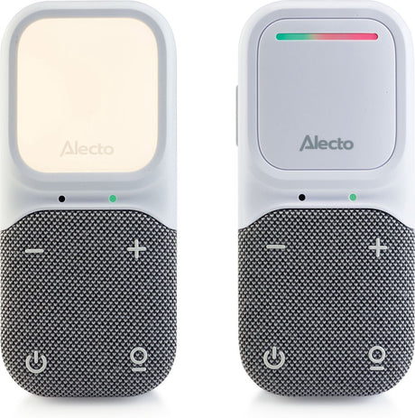 Alecto babyfoon - audio babyfoon - full eco dect - nachtlampje - lange stand-by tijd - dbx135 - wit grijs