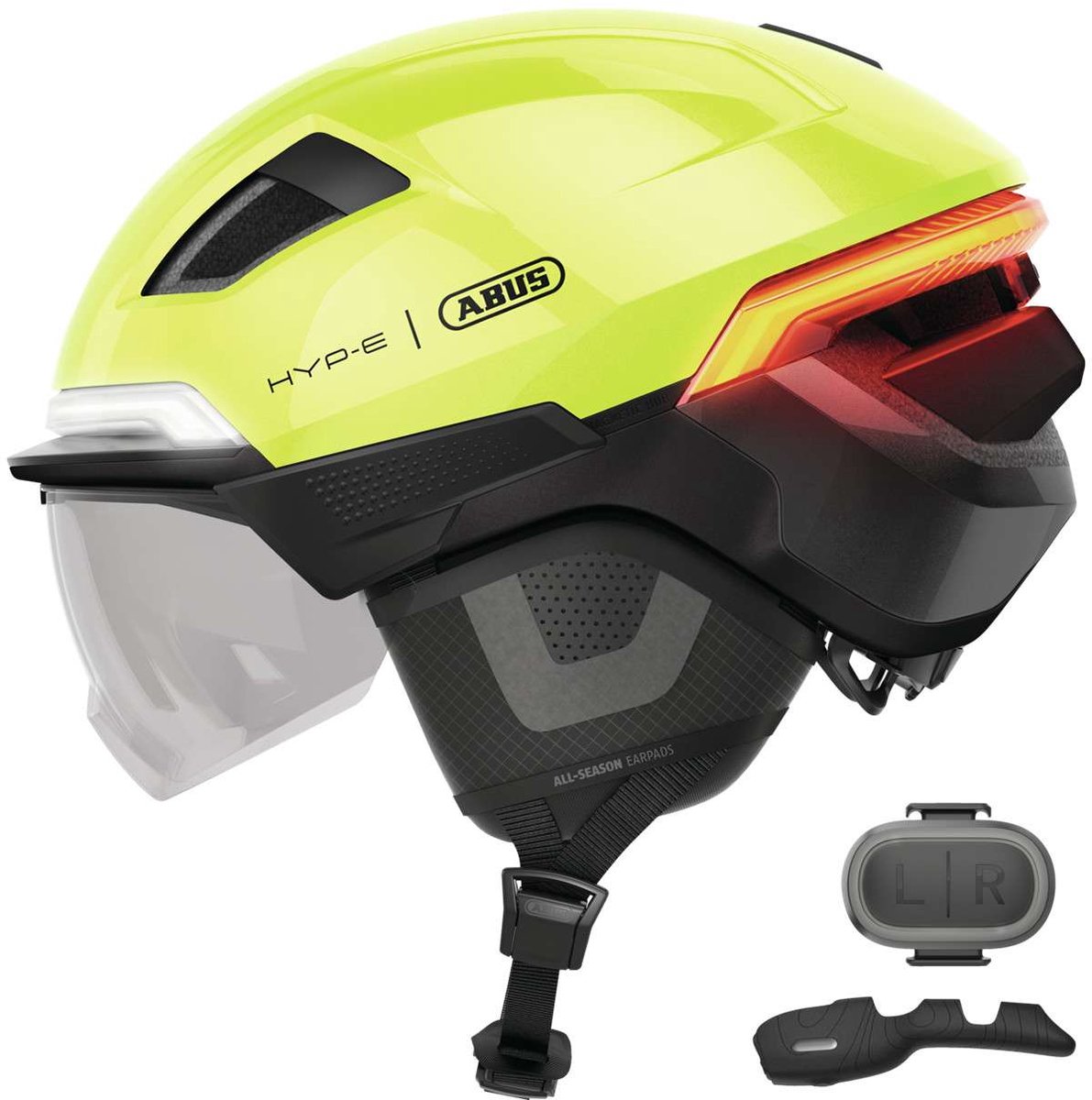 Abus cykelhjelm hyp-e bl.ace signal gul s - 51-55 cm - gul - velegnet til brug på speed pedelecs - elcykler - knallerter - nta-8776 685 g