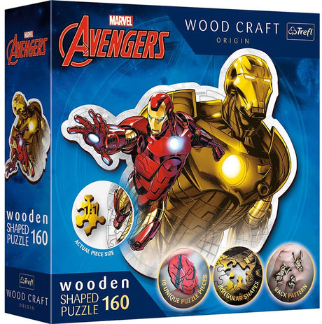 Trefl puslespil træ brave iron man marvel avengers fsc 160 brikker.