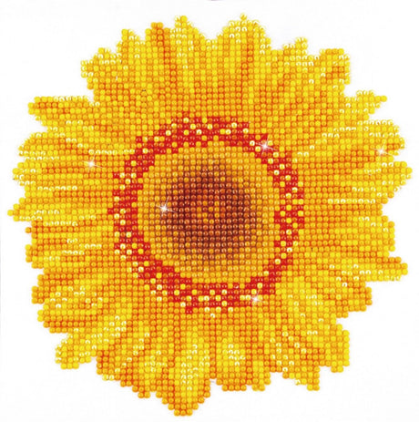 Diamond dotz® diamond dotz solsikke - diamantmaling - 3.257 dotz - 20x20 cm