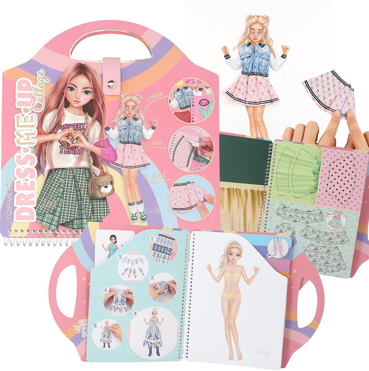 Depesche - topmodel dress me up collagebog - malebog