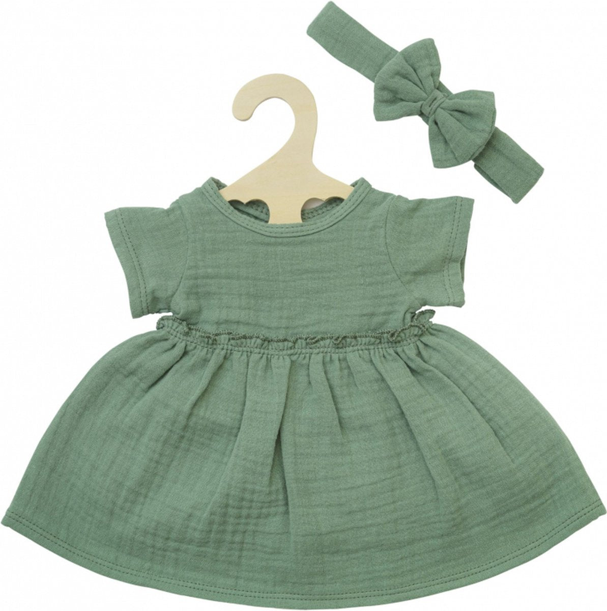 Heless dukke kjole grøn med ruffles, 35-45 cm