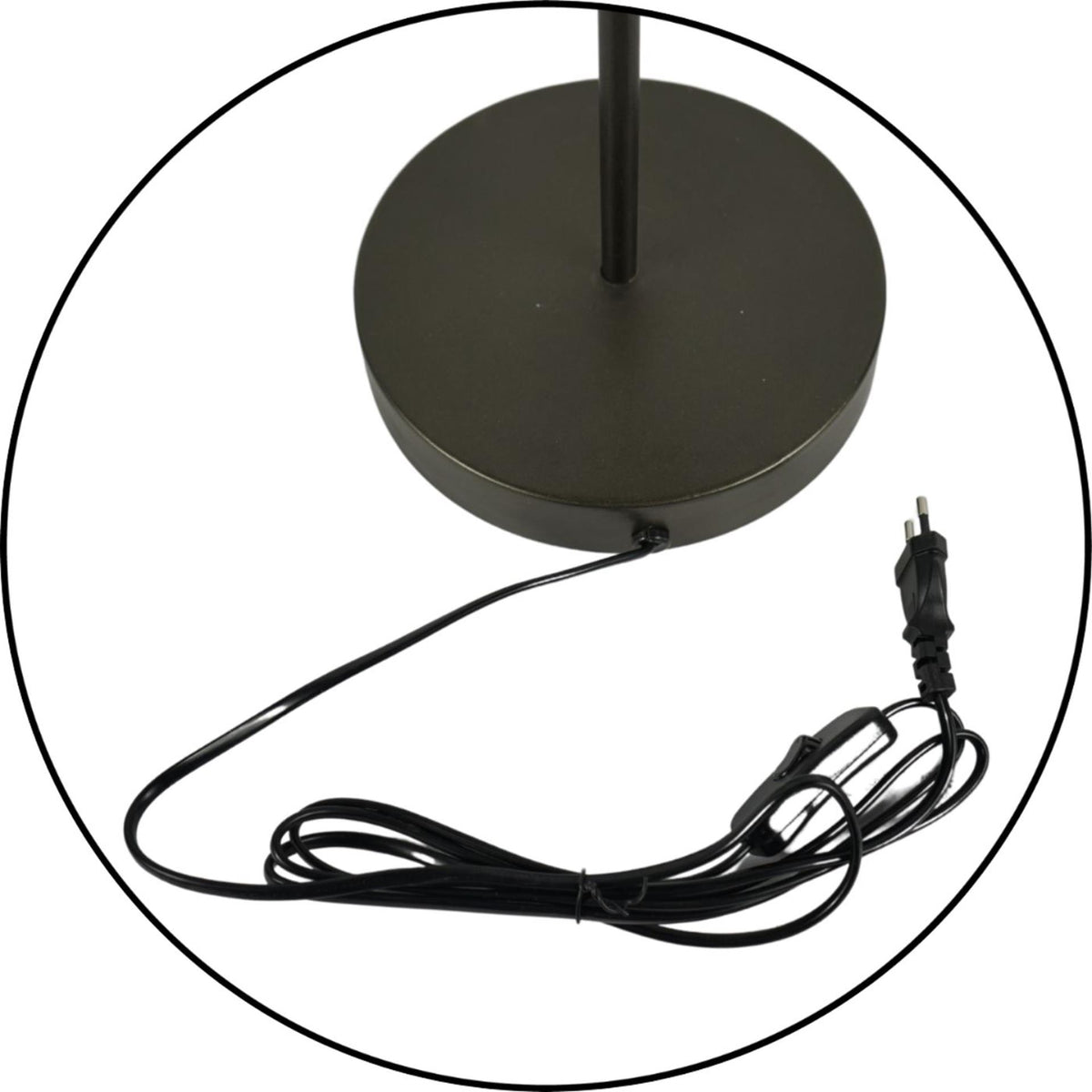 Ngk bordlampe glas og metal 65cm