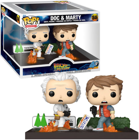 Funko zurück in die zukunft doc marty (pop! moment) vinylfigur 1846 unisex pop! - neutral - standard
