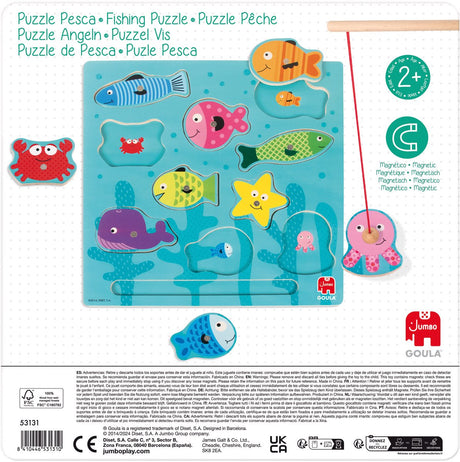 Goula jumbo - - magnet puslespil fisk - 10 stk