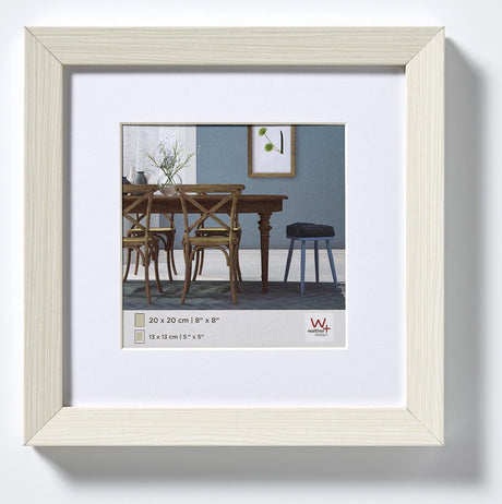 Walther fiorito - mdf træramme - fotostørrelse 40x40 cm - hvid