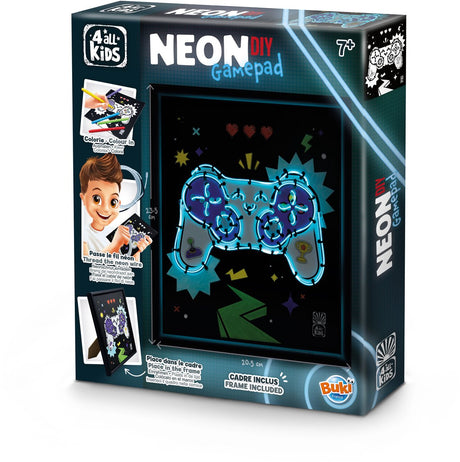 Buki frankrig buki - neonramme - gamepad-tema - håndværk - hobby