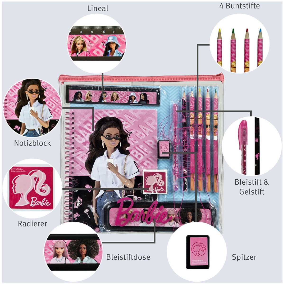 Undercover note og skrivning sæt Barbie