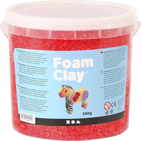 Foam clay®, 560 gr, rød