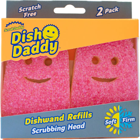 Skrub daddy fad daddy opvaskebørste refill – pink – 2 stk