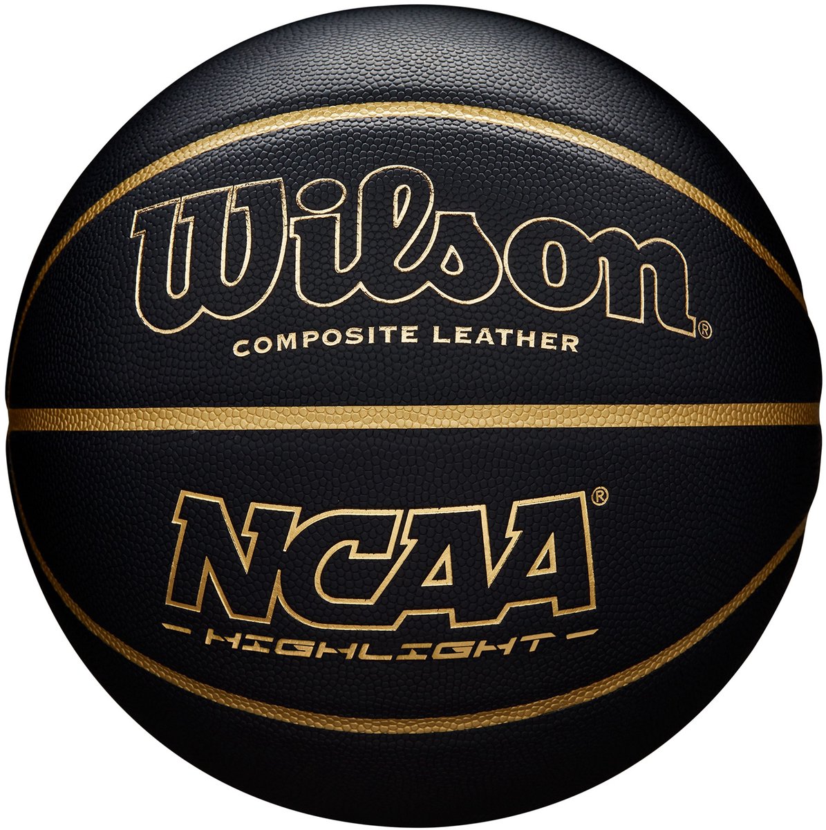Wilson ncaa highlight basketball størrelse 7 - sort guld