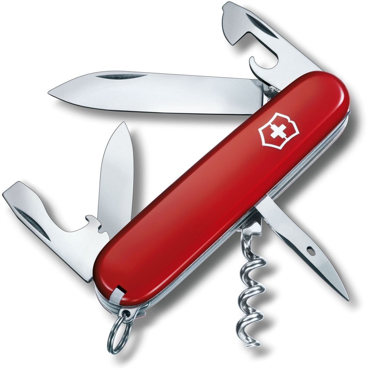 Victorinox spartansk lommekniv - 12 funktioner - rød