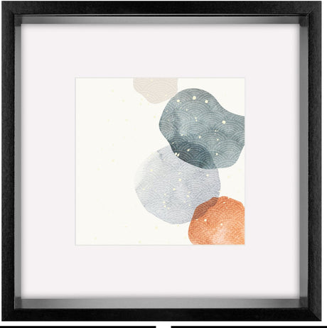 Walther form - 3D FSC træramme - fotostørrelse 50x50 cm - kunstglas - sort