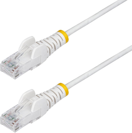 Startech .com 1m tyndt cat6 ethernetkabel, hvidt, snagless, 100w poe, utp, lszh, 28awg ren kobbertråd, slankt rj45 netværkspatchkabel med trækaflastning, fluke testet