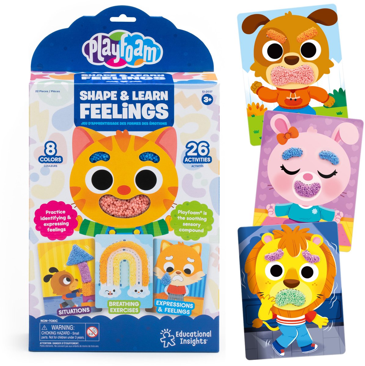 Læringsressourcer playfoam® form lær følelser - 3+