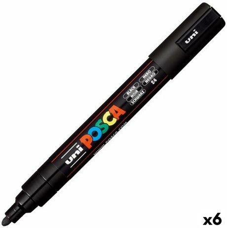 Posca - malerpen pc5m m sort | 6 stk