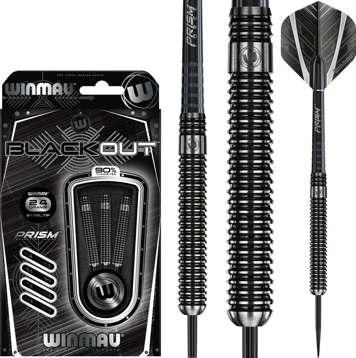 Winmau blackout 1 90% - dart