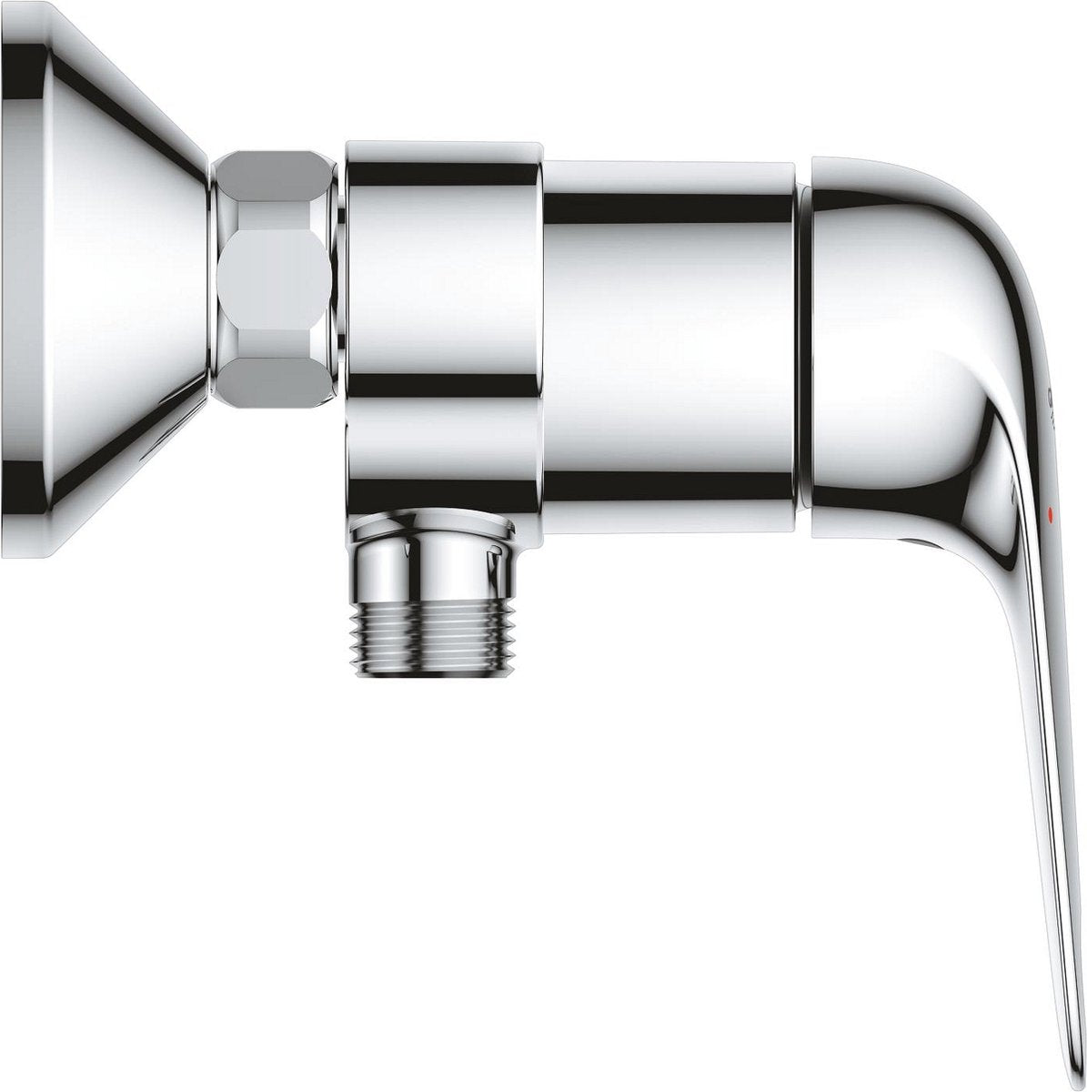 Grohe quickfix swift etgrebs brusearmatur - vægmonteret - metalgreb - krom