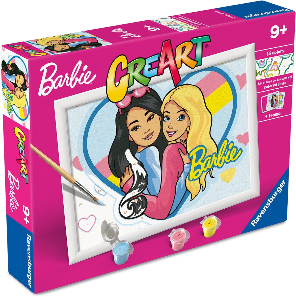 Ravensburger creart maling efter tal - barbie duo