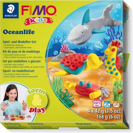 Fimo kids 8034 - ovnhærdende modellervoks - form legesæt havliv
