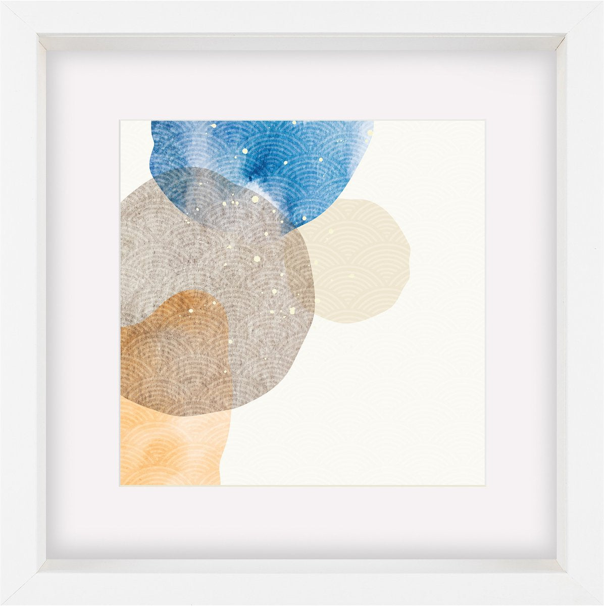 Walther form - 3D FSC træramme - fotostørrelse 40x40 cm - kunstglas - hvid