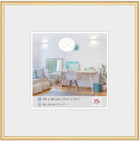 Walther new lifestyle - plastramme - fotostørrelse 30x30 cm - guld