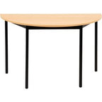 Halvcirkelformet bord sodematub jernbrun, sort